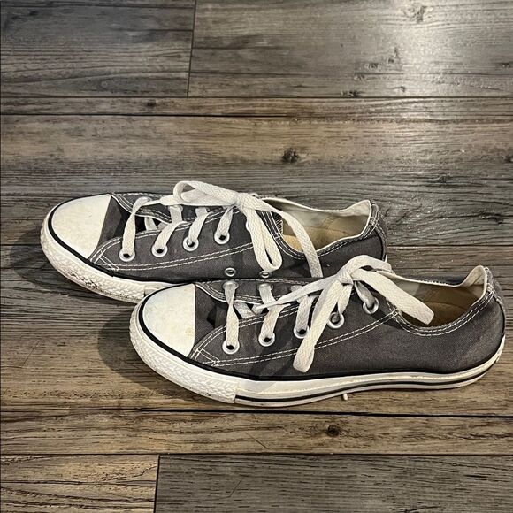 Converse Charcoal and White Low-Top Sneakers - Picture 6 of 8